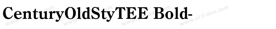 CenturyOldStyTEE Bold字体转换